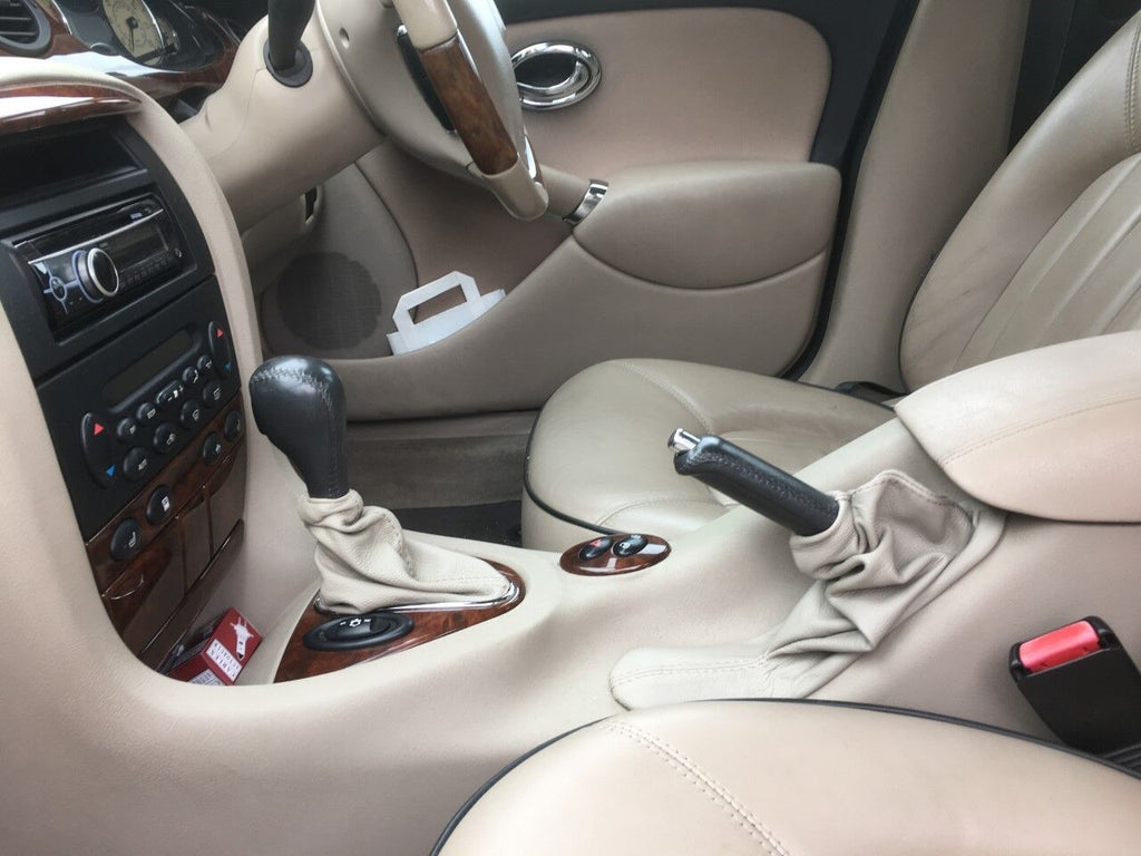 FITS ROVER 75 AUTOMATIC 1999-2005 SANDSTONE SET 2 X GAITERS CUSTOM NEW