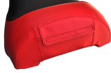 BLACK & RED CUSTOM FITS SKI DOO GSX MXZ 03-09 REV RENAGADE VINYL SEAT COVER