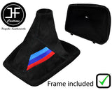 BLACK STITCH SUEDE TRI STRIPES GEAR+PLASTIC FRAME FOR BMW E36 3 SERIES 91-99