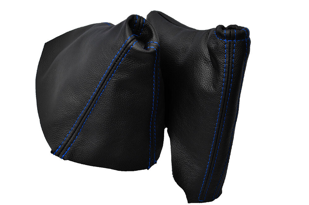 BLUE DOUBLE STITCH FITS VAUXHALL ASTRA OPEL MK5 H MK V 2004-2010 GAITERS SET