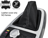 GREY STITCH PERFORATED LEATHER GEAR GAITER FOR LAND ROVER FREELANDER 2 06-14