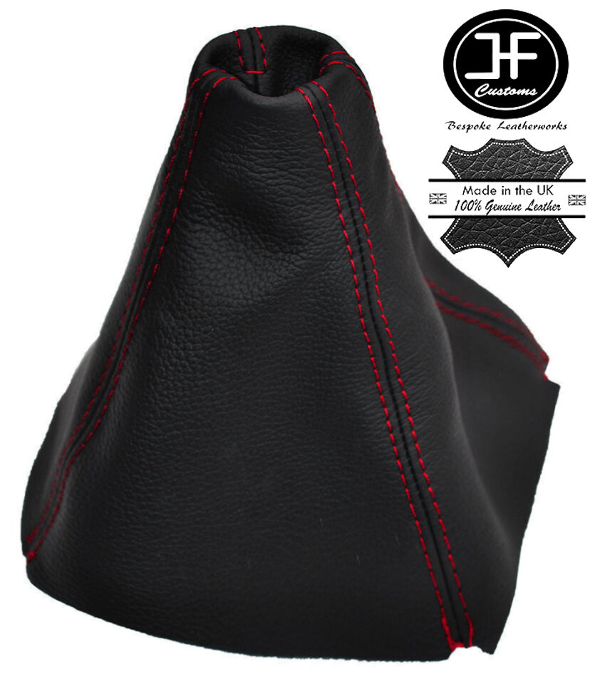 RED STITCHING REAL LEATHER MANUAL GEAR GAITER FITS CITROEN DS5 2011-2016