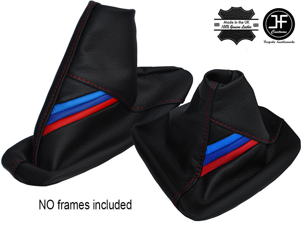 TRI STRIPES RED STITCH GEAR & HANDBRAKE FOR BMW 4 SERIES F32 F33 F36 F82 F83