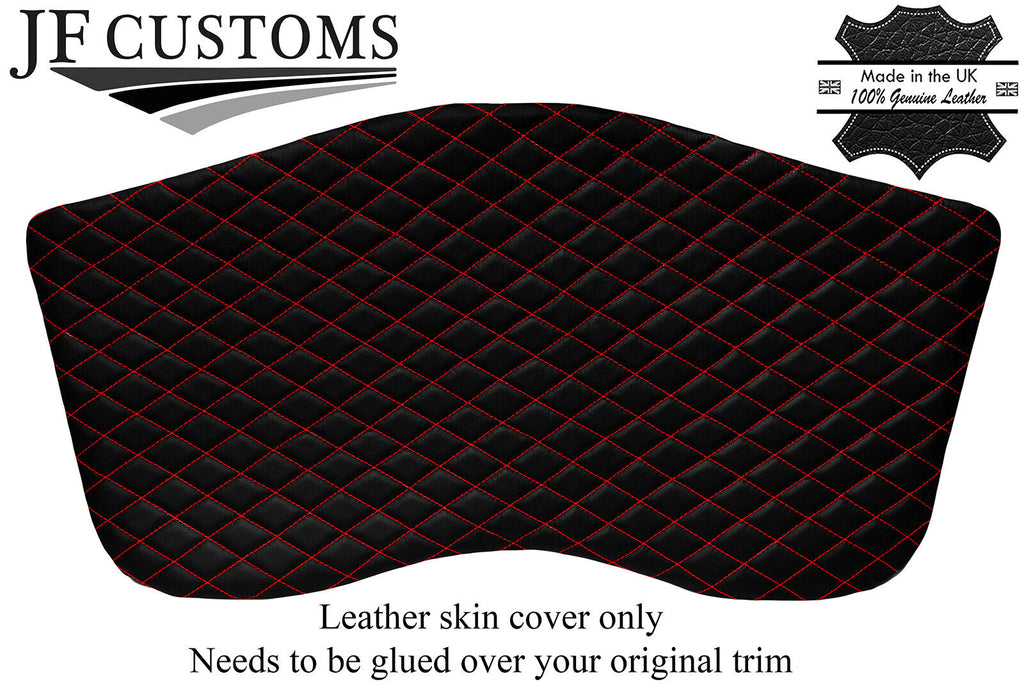 RED DIAMOND STITCH TARGA HEADLINER SUN SHADE LEATHER COVER FOR CORVETTE C6