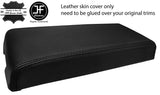 BLACK & BLACK 2 TONE TOP GRAIN LEATHER ARMREST COVER FITS DODGE NITRO 2007-2012