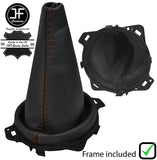 BROWN  STITCH LEATHER MANUAL GEAR GAITER+PLASTIC FRAME FITS MG ZR 04-06 FACELIFT