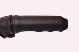 red stitch FITS VAUXHALL OPEL CORSA B 93-00 LEATHER HANDBRAKE HANDLE COVER