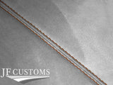 TAN STITCH L GREY SUEDE SUNROOF HEADLINER COVER FOR JAGUAR XJ6 X300 X308 94-02