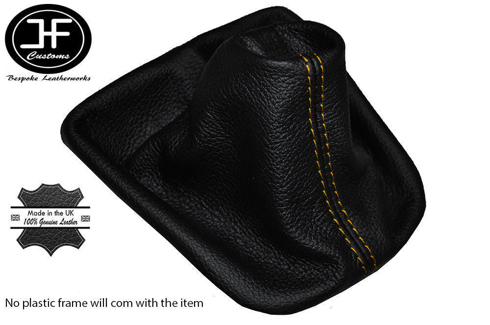 YELLOW STITCHING FOR BMW E30 E34 E36 E46 Z3 X5 LEATHER COVER GAITER SHIFT BOOT