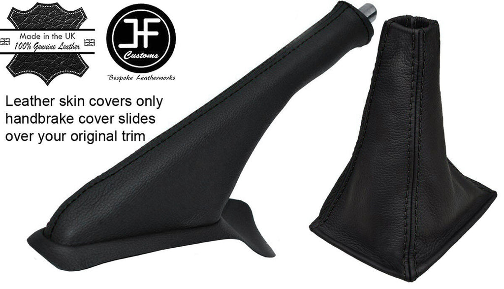 BLACK STITCH TOP GRAIN LEATHER GEAR & HANDBRAKE GAITER FITS MG ZR 2001-2003