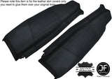 BLACK STITCH 2X REAR SIDE SPEAKER PANEL LEATHER COVERS FITS VW GOLF MK2 83-92