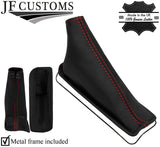 RED  STITCH TOP GRAIN LEATHER HANDBRAKE + METAL FRAME FITS INFINITI I30 95-99