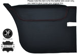 RED STITCH 2X REAR DOOR CARD LEATHER COVERS FITS BMW 3 SERIES E21 75-84