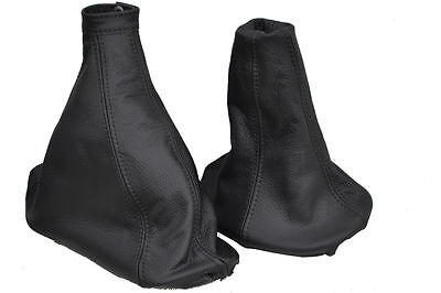 FITS FIAT MAREA GEAR + HANDBRAKE GAITER BLACK STITCHING CUSTOM NEW MADE IN UK