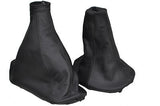 FITS FIAT MAREA GEAR + HANDBRAKE GAITER BLACK STITCHING CUSTOM NEW MADE IN UK