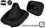 BLACK STITCH LEATHER MANUAL GEAR+PLASTIC FRAME FITS VOLVO S40 V40 96-04