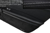 GREY STITCH 2X DOOR ARMREST SKIN COVER FITS PORSCHE BOXSTER 987 & CAYMAN 05-12