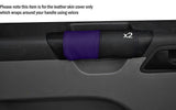 BLACK & PURLE 2X DOOR HANDLE SKIN COVER FITS VW T5 TRANSPORTER CARAVELLE