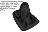FITS FORD S-MAX  GEAR GAITER 2006+ BLACK STITCHING BLACK NEW LEATHER CUSTOM NEW