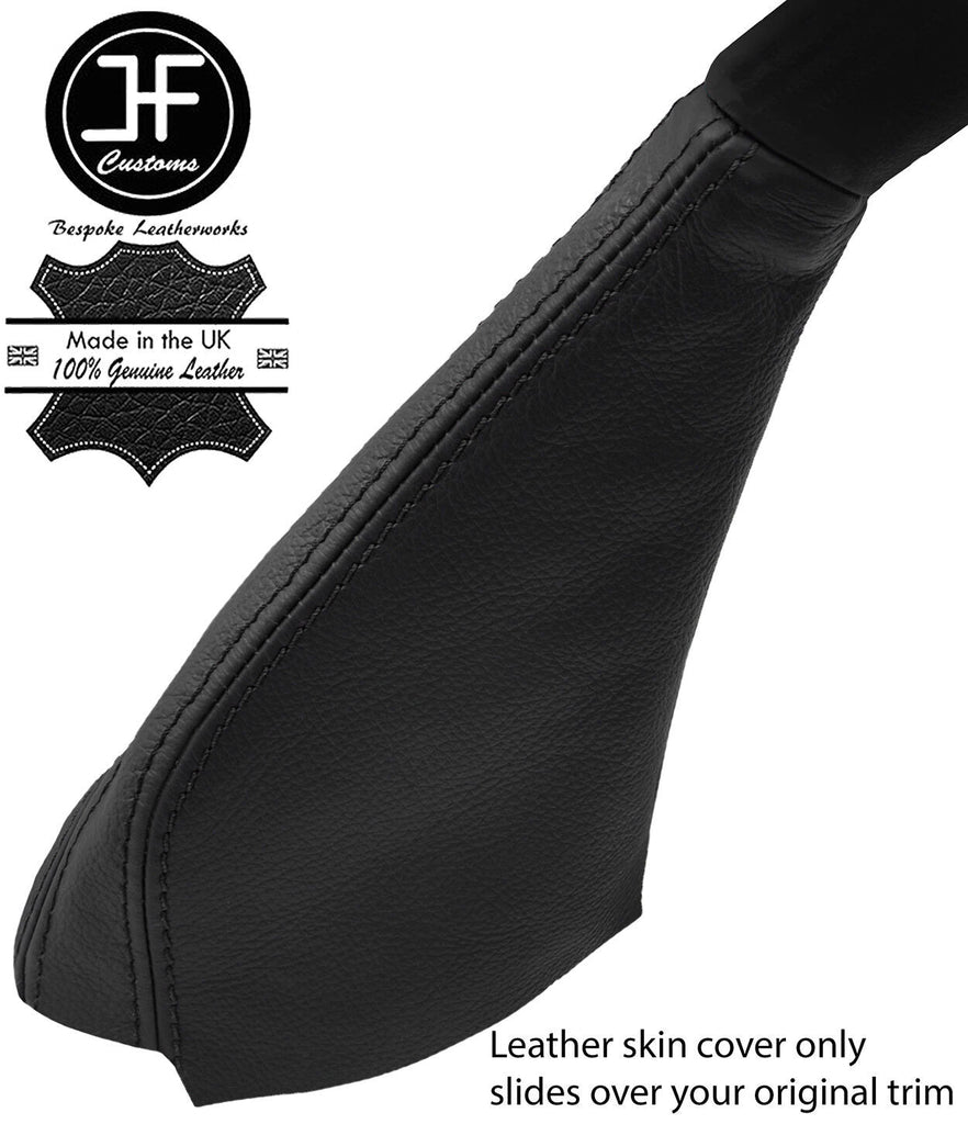 BLACK & BLACK STRIPE LEATHER HANDBRAKE GAITER FOR MITSUBISHI 3000GT GTO 90-00