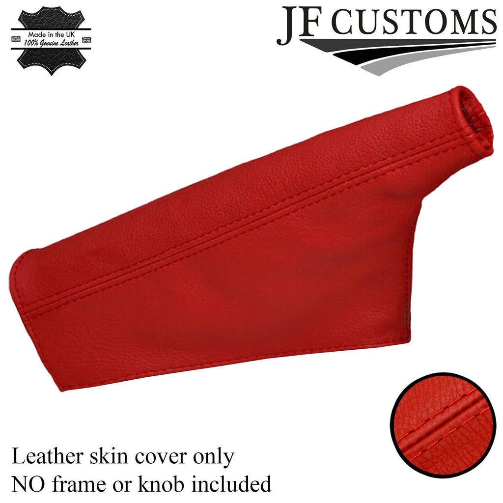 RED FITS CLASSIC MINI COOPER REAL 100% LEATHER HANDBRAKE GAITER  COVER BOOT