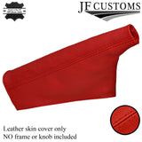 RED FITS CLASSIC MINI COOPER REAL 100% LEATHER HANDBRAKE GAITER  COVER BOOT