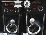 BLACK & BLACK TOP GRAIN REAL LEATHER MANUAL GEAR GAITER FOR AUDI TT MK1 1998-06