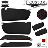 D RED CROSS STITCH LEATHER 2X SUN VISOR COVERS FOR MERCEDES VITO VIANO 14-21
