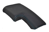 FITS ALFA ROMEO BRERA LEATHER ARMREST COVER blue stitch CUSTOM NEW MADE IN UK