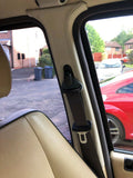LIGHTSTONE REAL LEATHER 2X UPPER B POST PILLAR COVERS FITS RANGE ROVER P38 94-02