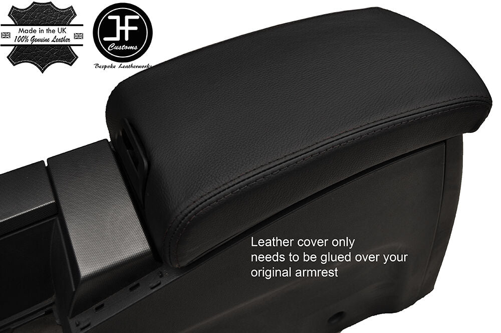 BLACK STITCHING GENUINE LEATHER ARMREST COVER FITS MG 6 GT 2011-2016 CUSTOM NEW