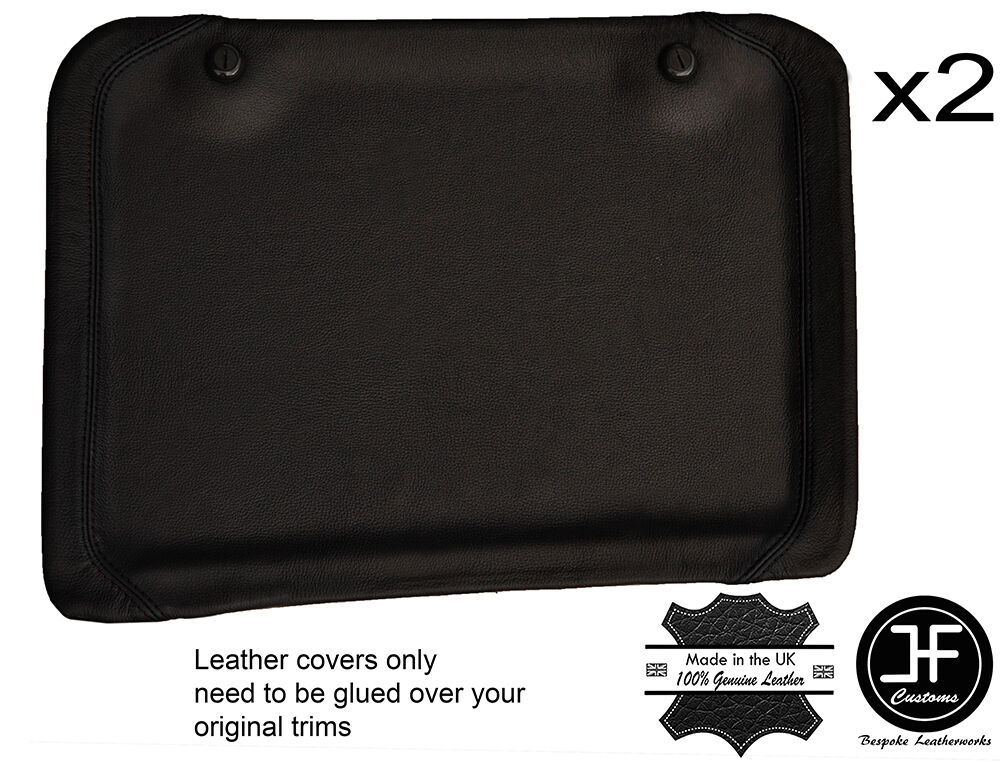 BLACK STITCHING 2X ROOF SUN GUARD TRIM LEATHER COVERS FITS 300ZX Z32 90-96