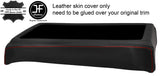 RED STITCH MANUAL GEAR SURROUND LEATHER COVER FITS TOYOTA HILUX SURF 91-96