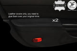 BLACK STITCH 2X DOOR ARMREST LEATHER COVERS FITS 350Z Z33 2007-2009 FACELIFT