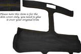 YELLOW  STITCH T BAR TARGA T TOP PU SUEDE SKIN COVER FITS TOYOTA MR2 MK2 89-00