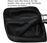 BLACK STITCH LEATHER MANUAL GEAR GAITER FITS HYUNDAI I40 2011-2015 CUSTOM NEW