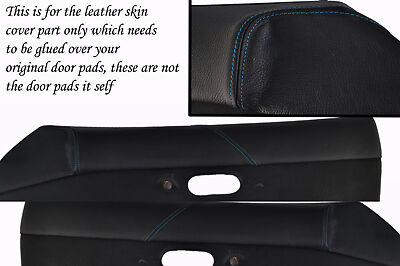 blue stitching FITS  MAZDA MX5 MK1 MIATA 89-97 2X DOOR CARD PADS LEATHER COVERS