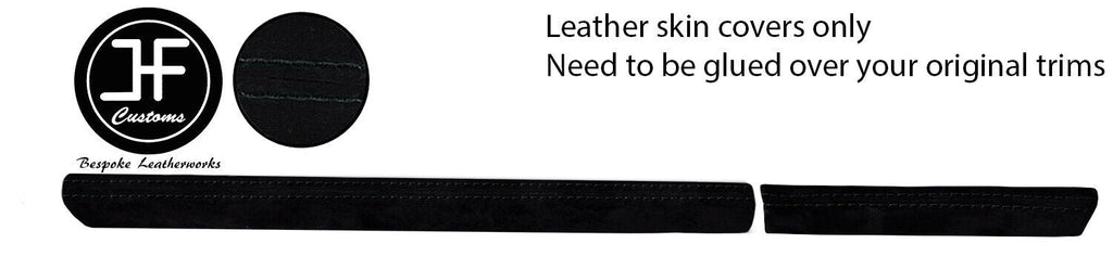 BLACK STITCH DASH DASHBOARD TRIM SUEDE COVERS FOR RENAULT CLIO MK2 2001-2005
