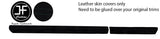 BLACK STITCH DASH DASHBOARD TRIM SUEDE COVERS FOR RENAULT CLIO MK2 2001-2005