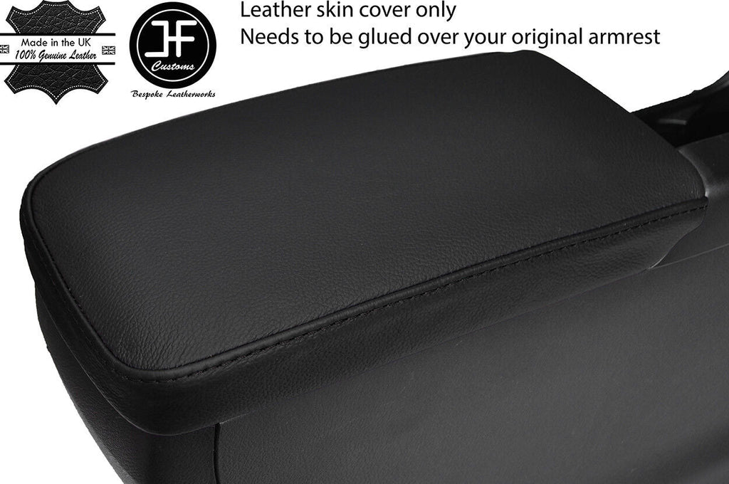 BLACK & BLACK TOP GRAIN LEATHER ARMREST COVER FOR LEXUS CT200H CT 200H 2010-18