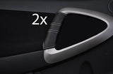 white stitch FITS TOYOTA RAV 4 2006+  2X DOOR HANDLE LEATHER COVERS CUSTOM NEW