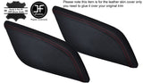RED STITCHING 2X CONSOLE KNEE PADS LEATHER COVERS FITS AUDI A6 C7 2011-2016