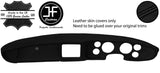 BLACK STITCH FOAM STYLE DASH DASHBOARD REAL LEATHER COVER FITS MG MGB CUSTOM NEW