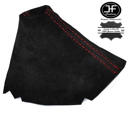 RED STITCH PU SUEDE HI LOW TRANSFER GAITER FOR LAND ROVER DISCOVERY 95-04