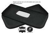 BLACK STITCHING 2X SUN VISORS LEATHER COVERS FITS CITROEN 2CV 2 CV CUSTOM NEW