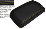 YELLOW STITCHING LEATHER ARMREST SKIN COVER FITS MITSUBISHI GTO 3000GT 1992-1999