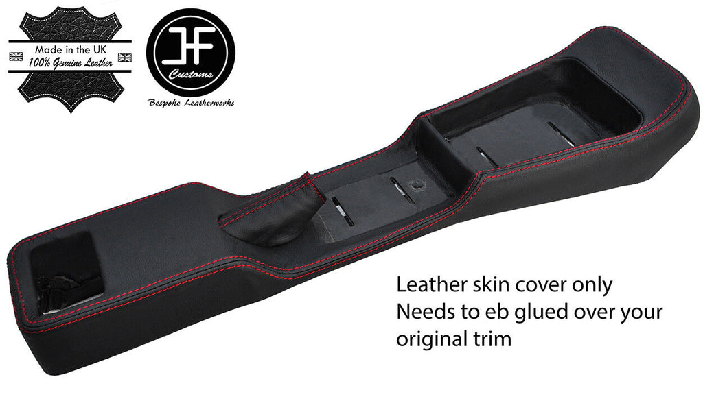 RED STITCH CENTER CONSOLE & HANDBRAKE COVER FITS ALFA ROMEO GIULIA SUPER TI