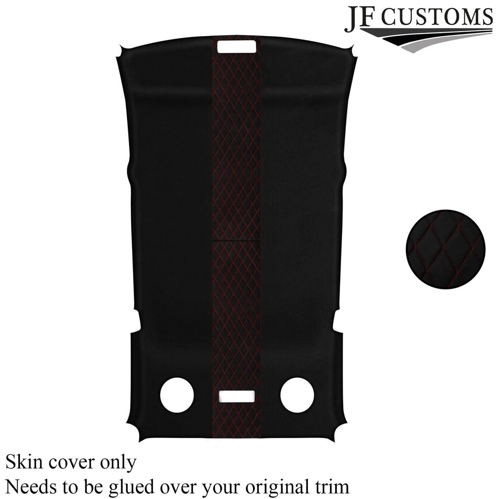 DSG2 RED DIAMOND STITCH LUXE SUEDE HEADLINER COVER FOR BMW E36 90-99 TOURING