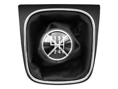 FITS VW GOLF 5 GEAR GAITER BLACK GENUINE LEATHER 2004-2009 CUSTOM NEW MADE IN UK