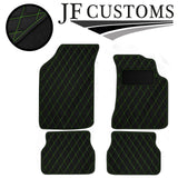 GREEN DIAMOND STITCH VINYL 4XTAILORED FLOOR CARPET FOR GOLF MK2 74-83 JF 1